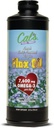 Cal's Vlasolie, koud geperst Vlaszaad, hoog in Omega 3 vetzuur, ongeraffineerde Vlaszaadolie, zuivere Vlaszaadolie Liquid Supplement voor gewrichts-, huid- en hartgezondheidsondersteuning - 32 oz
