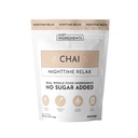 JUST INGREDIENTS Chai Nighttime Relax Drink Mix 30 Servings | No Sugar Added | Magnesium, L-Theanine, Chamomile & Tart Cherry Extract | Supports Relaxation & Restful Evenings
