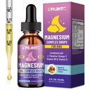Kids Magnesium Liquid Drops-Magnesium Glycinate Liquid for Kids Supplement-w/L-theanine, Omega-3, Vitamin B6, D3 - for Sleep, Relaxation, Brain, Bones - Mixed Berry Flavor, 2 Fl Oz