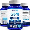 We Like Vitamins CoQ10 400mg Per Serving - 200 Capsules CoQ-10 - Vegetarian Capsule - Antioxidant Co Q-10 Coenzyme