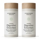 Stonehenge Health Dynamic Digestive Enzymes -18 Enzymes with BioCore Optimum Complete (Protease, Lipase, Amylase, Lactase) + Zinc & Vitamin K1 + Phytonutrients – Gas Support – 60 Caps (2 Pack)