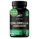 Chlorella Capsules 3000 mg - Gebarsten Cell Wall Blue Green Algen Supplement - Best Natural Detox Cleanse - Plant Vitamins Minerals Chlorofyl Vegan Protein Powder Pills - Made in USA