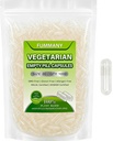 Size 00 Vegan Empty Pill Capsules -1000 Count Clear Veggie Vegetarian Capsule Filling Vitamin Powders for DIY Supplements