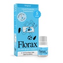Florax - Liquid Probiotic - On-The-go Gut Support for Women, Men, and Children - Vegan, Gluten Free, Lactose Free, Soy Free and Preservative Free - Original Flavor - 5 Vials