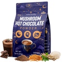 Mushroom Hot Cocoa with Magnesium Glycinate, Reishi, L-Theanine, Ashwagandha, Lemon Balm, Lavender, Cacao Powder Organic Hot Chocolate Supplement for Sleep, Relaxation, No Melatonin, Vegan, 7.4oz