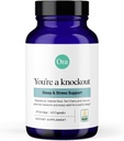 Ora Organic Natural Sleep Aid Supplement Stress Support Calming Herbal Blend with Melatonine from Tart Cherry - Inclusief Magnesium citraat, Valeriaanwortel en citroenbalsem - 1 maand levering, 60 capsules
