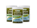 Meilleurs produits naturels Monohydrate de créatine 1 Lb poudre pure (1 LB (paquet de 3))