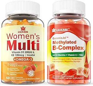 Vitamine B complex gevuld Gummies & Womens Multivitamine Gummies