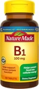 Nature Made Vitamin B1 100mg, Dieetsupplement voor Energie Metabolisme Ondersteuning, 100 tabletten, 100 dagen levering.