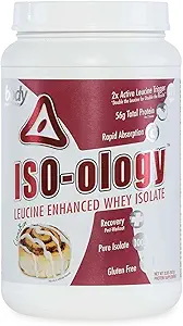 Body Nutrition ISO-Ology, Leucine-Enhanced Whey Isolaat Protein Powder, Post-workout Herstel Supplement, Geïsoleerde Gras Fed Wei, Chocolade Pindakaas Cup smaak, 4lb