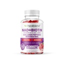 healblend NAD+ Biotin Gummies – Collagen Peptides, Resveratrol, Keratin & Berberine – Anti-Aging Hair, Skin & Nail Support – Vitamin K2 & D3, Zinc – Raspberry Flavor – 60 Gummies (1)