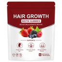 Hair Growth Vitamins Gummies | with Biotin, Vitamin C & E, Botanical Extracts | Supports Healthy Hair Growth & Strength, Skin & Nail Care | Mixed Berry Flavor | Non-GMO