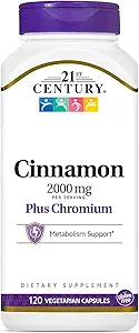 Kaneel Plus Chroom Vegetarische Capsules, 120 Tellen (verpakking van 2) (3)