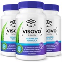 (3 Pack) Visovo Capsules – Premium Eye Health & Vision Support Supplement | Natural Formula for Clear Eyes, Comfort & Eye Wellness | Easy-to-Take & Non-Habit Forming Pills, Official (180 Capsules)