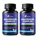 Magnesium Complex for Women Men 1350mg 15 in 1 Pure Magnesium Supplement, with High Absorption Chelated Magnesium Glycinate Citrate Malate & More for Muscle, Heart, Sleep & Bone Support, Vegan 60 Days