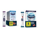 Pedialyte Electrolyte Powder Bundle - Variety Pack (Grape, Strawberry Lemonade, Orange) 24 Packets + Berry Frost Zero Sugar 8 Packets, Hydration Drink Mix for Adults & Kids