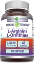 Verbazingwekkende Formules L-Arginine/L-Ornithine 1500 Mg Per Serving, Capsules 