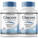 Glucore Metabolism Capsules, Official Glucore Blood Support Supplement Pills - Advanced Formula for Maximum Strength, All Natural for Overall Health, Glu Core Reviews (2 Pack)