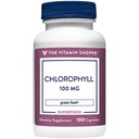 The Vitamin Shoppe Chlorofyl 100mg - Natural Food Supplement, Green Superfood that supports The Immune System & Energy Production, 'Natural Deodorant' (100 Capsules)