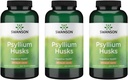 Swanson Psyllium Husk Dietary Fiber Supplément 610 mg 300 Capsules - (3 Pack)