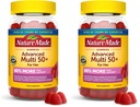 Nature Made Advanced Multivitamin Gummies 50 + for Her, Womens Multivitamins Gummies with Magnesium Citrate, Vitamin D3, Zinc, Calcium and All 8 B Vitamins, 28 Day Supply, 84 Count (Pack of 2)