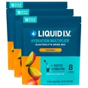 Liquid I.V.® Hydration Multiplier - Mango | Electrolyte Powder Drink Mix | 3 Pack (48 Servings)