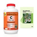 KKL Extra Strength Vitamin C 1000 mg, 500 Count, Immune & Antioxidant Support, Daily Dietary Supplement + Exclusive Vtmx Vitamin Guide (2 Items)