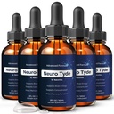 (5 Pack) NeuroTyde Drops – Neuro Tyde Premium Liquid Supplement for Memory & Focus | Natural Formula for Clarity, Sharpness & Performance | Fast-Absorbing Dropper, Non-Habit Forming (150 Servings)