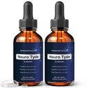 (2 Pack) NeuroTyde Drops – Neuro Tyde Premium Liquid Supplement for Memory & Focus | Natural Formula for Clarity, Sharpness & Performance | Fast-Absorbing Dropper, Non-Habit Forming (60 Servings)