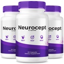 (3 Pack) Neurocept – Brain Supplement and Concentration Support Formula | Neurocept for Memory, Focus & Clarity | Natural Ingredients, Neuro Cept Easy-to-Take Daily Pills, Reviews (180 Capsules)