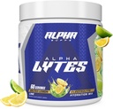 Alpha Lytes - Electrolyte Powder Daily Hydration Drink Mix - Sugar-Free, Zero Calorie Instant Formula with Trace Minerals and Antioxidants (60 Servings, Salted Lemon Lime)