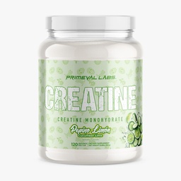 Primeval Labs Clean Creatine Monohydrate Powder | Flavored Powder for Muscle Strength & Recovery | Latin Aqua Fresca Flavors | Workout Supplement for Men & Women | 120 Servings | Pepino Limon