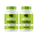 (2 Pack) Mind Hero Brain Supplement Capsules, Official Mind Hero Nootropic Focus Support, MindHero Advanced Formula Brain & Memory Support, MindHero Pills for Overall Health & Wellness (120 Capsules)