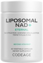 Codeage Liposomale NAD+ Supplement - NAD Nicotinamide Adenine Dinucleotide Coenzyme Pillen - 500 mg NAD+ Per Serving & Betaine Anhydrous - Liposomale Delivery - Vegan, Non-GMO, Glutenvrije - 60 capsules
