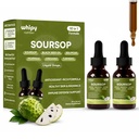 2 Pack 10 in 1 Organic Soursop with Ashwagandha, Oregano & Chlorophyll, Soursop Bitters Liquid Drops Soursop Moringa Black Seed Oil Sea Moss Turmeric Immune Defense & Antioxidant 2×1fl oz