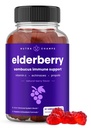 NutraChamps Gummées de mûrier avec vitamine C, propolis et échinacée - Système immunitaire Soutien Vitamines de gummy pour adultes et enfants - Max Strength 200mg Sambucus Antioxydant