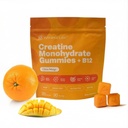 VYBRANCE LABS 3-in-1 Creatine Monohydrate Gummies | 5g Creatine + Taurine + Vitamin B12 | Muscle Strength, Brain Energy & Focus | Sugar-Free Vegan | Men & Women | Citrus Mango
