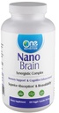 One Planet Nutrition Nano Brain 500 mg Capsules (120 Count) - Synergistic Blend of Bacopa, Curcumin, Boswellia & Ginkgo - Enhances Mental Clarity & Memory - Non-GMO, Vegan, Gluten Free