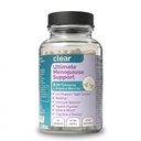 Clear Menopause Support for Women | 25-in-1 Formula with Black Cohosh, Dong Quai, Pre & Probiotics | Hot Flashes, Night Sweats, Mood, Sleep & Digestion | Hormone-Free | Made in USA | 60 Capsules
