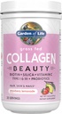 Tuin van het leven Gras Fed Collageen Beauty - Aardbei Lemonade, 20 porties, poeder voor vrouwen Mannen Hair Skin Nails, Gehydrolyseerde Collagen Peptides Proteine Powder Supplement