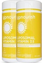 UpNourish 2 Pack - Liposomale vitamine D 5000 IE 730 softgels, Cholecalciferol vitamine D3 met natuurlijke kokosolie, VIT D3 Supplement