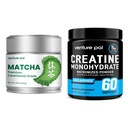 Venture Pal Premium Ceremonial Grade Matcha + Creatine Monohydrate Powder, irst Harvest Green Tea Powder, 100% Pure, Vegan, Gluten-Free, Sugar-Free, No Additives