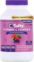 C-Salts Vitamine C Supplément en poudre - 100% pure haute dose de vitamine C tamponnée poudre pour le soutien immunitaire - biologique, sans sucre, végétalien, non-OGM, stomach-friendly, baie mixte 26oz