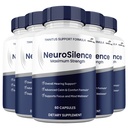 (5 Pack) NeuroSilence Capsules Supplement, Maximum Potency Hearing and Focus Supplement, Neuro Silence Pills