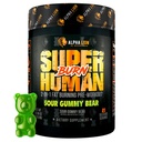 ALPHA LION Superhumain Burn – 2 en 1 Métabolisme Booster avant l'entraînement et Thermogénique Fat Burner pour les hommes – Suppresseur d'appétit et supplément de perte de poids (21 portions, ours aigre)