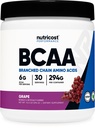 Nutricost BCAA Powder (Grape, 30 Servers) - Optimale 2:1:1 Ratio, Vegetarisch, Niet-GGO