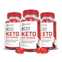 Justified Laboratories Activ Boost Keto ACV Gummies (1000 mg) - 60 Count, Pack of 3 - Formulated with Apple Cider Vinegar, Folate & Vitamin B12 - Non-GMO, Vegan, Gluten Free - 90 Servings