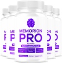 (5 Pack) Memorion Pro Multipurpose Capsules - Official Memorion Pro Daily Support Brain Health Supplement Pills Advanced Formula, MemorionPro Premium Brain & Memory Focus, 300 Capsules for 5 Months