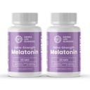 20 mg High Dosage Melatonin Supplement - Extra Strength High Potency Sleep Support, Vegan Non-GMO, Made in USA, Easy-to-Swallow Capsules 120 Count (120 Servings)