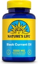 NATURE'S LIFE Huile de graines de Currant Noir 1000mg - Huile de Currant Noir, source naturelle de l'acide linolénique Omega 6 Gamma et de l'acide alpha-linolénique Omega 3 (ALA), garantie de 60 jours, 60 portions, 60 softgels